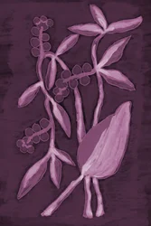 Tiefpurpurne Botanicals
