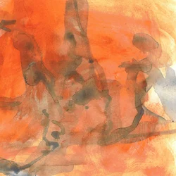 Oranges flüssiges Abstrakt
