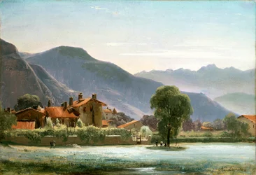 Dorf in den Ausläufern