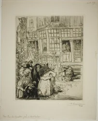 Eine Straße im jüdischen Viertel, Amsterdam