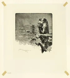 Der Vampir von Notre-Dame, Tafel neun aus Le Long de la Seine et des Boulevards