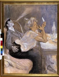 Abendessen des Apachen. (1863-1951)