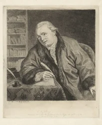 Porträt des Komponisten und Radierers Johan Antoni Kauclitz Colizzi