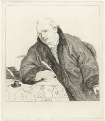 Porträt des Komponisten und Radierers Johan Antoni Kauclitz Colizzi