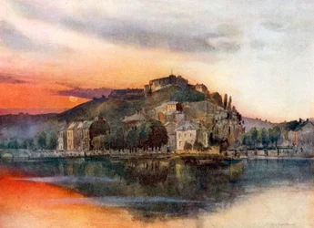 Gesamtansicht von Namur und seiner Zitadelle