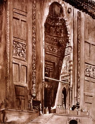 Eingang zur Moschee des Sultan Hassan, 1928