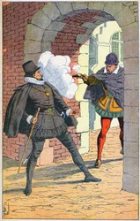 Ermordung Wilhelms I. des Schweigers in Delft im Jahr 1584