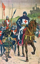 Aufbruch zu den Kreuzzügen, Illustration aus 