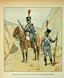 Illustration aus dem Buch „The Memorial of St. Helene“ von Graf Emmanuel de Las Cases: Die Provinzen an der Grenze zu den Türken hatten kroatische Regimenter