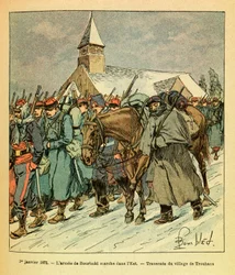Die Ost-Armee von Eugene Sergeant, illustriert von Louis Bombled: Am 1. Januar
