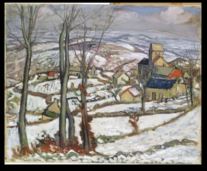 Dorf im Schnee, ca. 1910-11