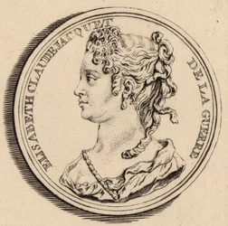 Porträt der Komponistin Elisabeth Claude Jacquet de La Guerre 1665-1729