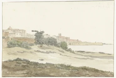 Ansicht von Barletta an der Küste