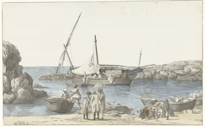 Ansicht von Tarent und Hafen von Luogo Vivo (Voyage en Italie, en Sicile et à Malte- 1778)
