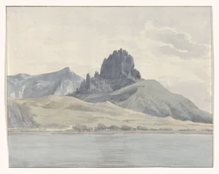 Ansicht der Küste von Pentidatilo jenseits des Kaps Spartivento (Titel auf dem Objekt)
Reise nach Italien, Sizilien und Malta - 1778 (Serientitel)