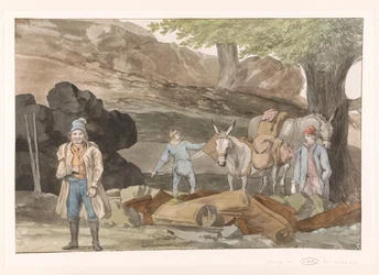 Aufenthalt bei der Grotte delle Capre an der Grenze bei Nemorosa und Fredda Reise nach Italien, Sizilien und Malta - 1778 (Serientitel)