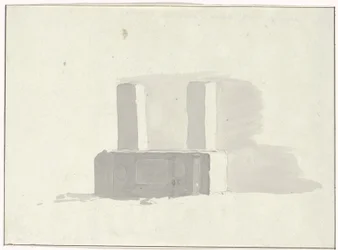 Alte Sarkophag, der als Tränke in Terracina dient (Voyage en Italie, en Sicile et à Malte - 1778)