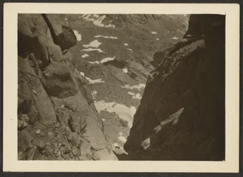 Tal-Landschaft von oben