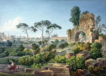 Ansicht des Esquilin-Hügels, Rom, ca. 1800