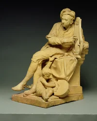 Georg Friedrich Händel (1685-1759) Modell für eine Marmorstatue, jetzt im Victoria und Albert Museum, 1738