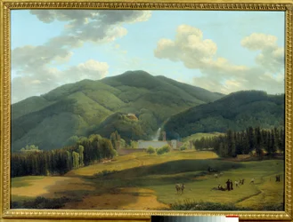 Die Abtei von Vallombrosa. Gemälde von Louis Gauffier (1761-1801)