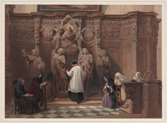 Beichtstuhl, Kirche St. Paul, Antwerpen