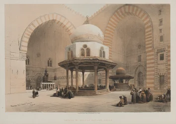 Ägypten und Nubien, Band III, Moschee des Sultan Hassan, Kairo, 1848
