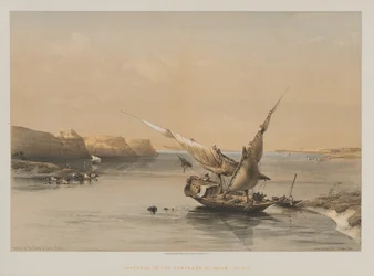 Ägypten und Nubien, Band II: Annäherung an die Festung von Ibrim, Nubien, 1847