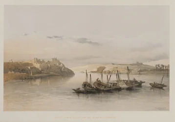 Ägypten und Nubien, Band II: Gesamtansicht von Esouan und der Insel Elephantine