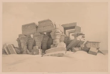 Ägypten und Nubien: Band I - Nr. 1, Nr. 2, Überreste des Portikus des Tempels von Kom Ombo