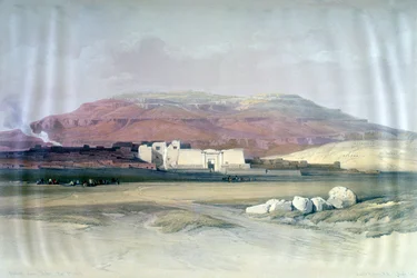 Medinet Abou, Theben, 8. Dezember 1832, Ägypten, 19. Jahrhundert