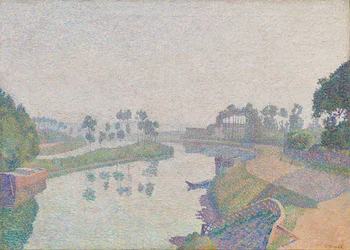 Ufer der Oise bei Morgengrauen