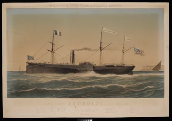 New York & Havre Steam Navigation Company U.S. Mail Dampfschiff Humboldt, D Lines, Kommandant