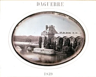 Daguerre: Pavillon de Flore, Louvre, Paris 1839
