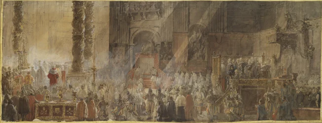 König Gustav III. von Schweden besucht die Weihnachtsmesse in der Petersbasilika im Vatikan