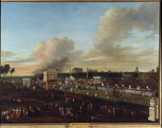 Französische Revolution: „Ansicht des Festes der Konföderation der Departements des Nordens, der Somme und des Pas de Calais“