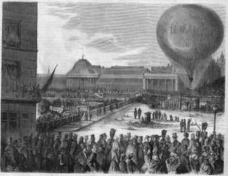 Aufstieg des Ballons „Le Giant“ in Brüssel am 26. September