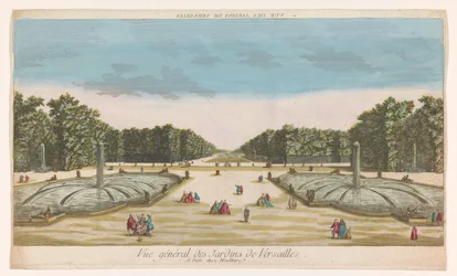 Ansicht des Gartens von Versailles
