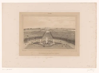 Blick auf die Gärten von Versailles