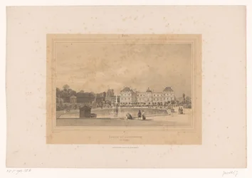 Blick auf das Palais du Luxembourg vom Jardin du Luxembourg