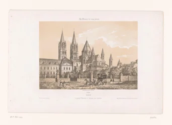 Blick auf die Abbaye aux Hommes mit der Église Saint-Étienne in Caen