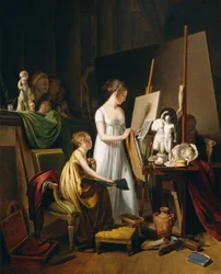 Ein Maleratelier, ca. 1800