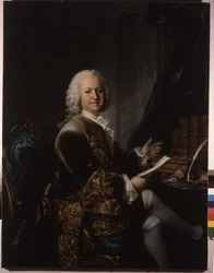 Porträt von Louis Phelypeaux, Graf von Saint Florentin, Marquis und Herzog von La Vrilliere (1705-1777), französischer Staatsmann