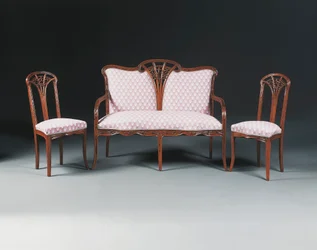 Mahagoni-Salon-Suite, ca. 1900