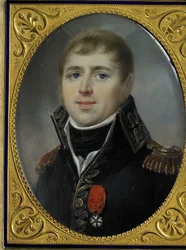 Carel Hendrik Ver Huell (1764-1845), Vizeadmiral der Batavischen Flotte und Marineminister der Batavischen Republik, geschmückt mit dem Offizierskreuz der Ehrenlegion, verliehen 1804