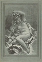 Venus und Amor auf einem Delphin, 1767