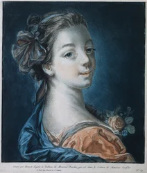 Kopf einer Frau Mme. Deshayes, um 1771