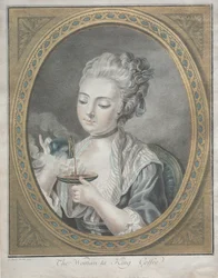 Die kaffeetrinkende Frau, 1774