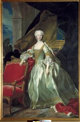 Ganzkörperporträt von Marie Thérèse Raphaëlle, Infantin von Spanien, Dauphine von Frankreich