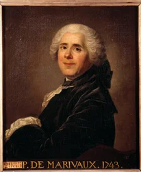 Porträt von Pierre Carlet de Chamblan de Marivaux (1688-1763)